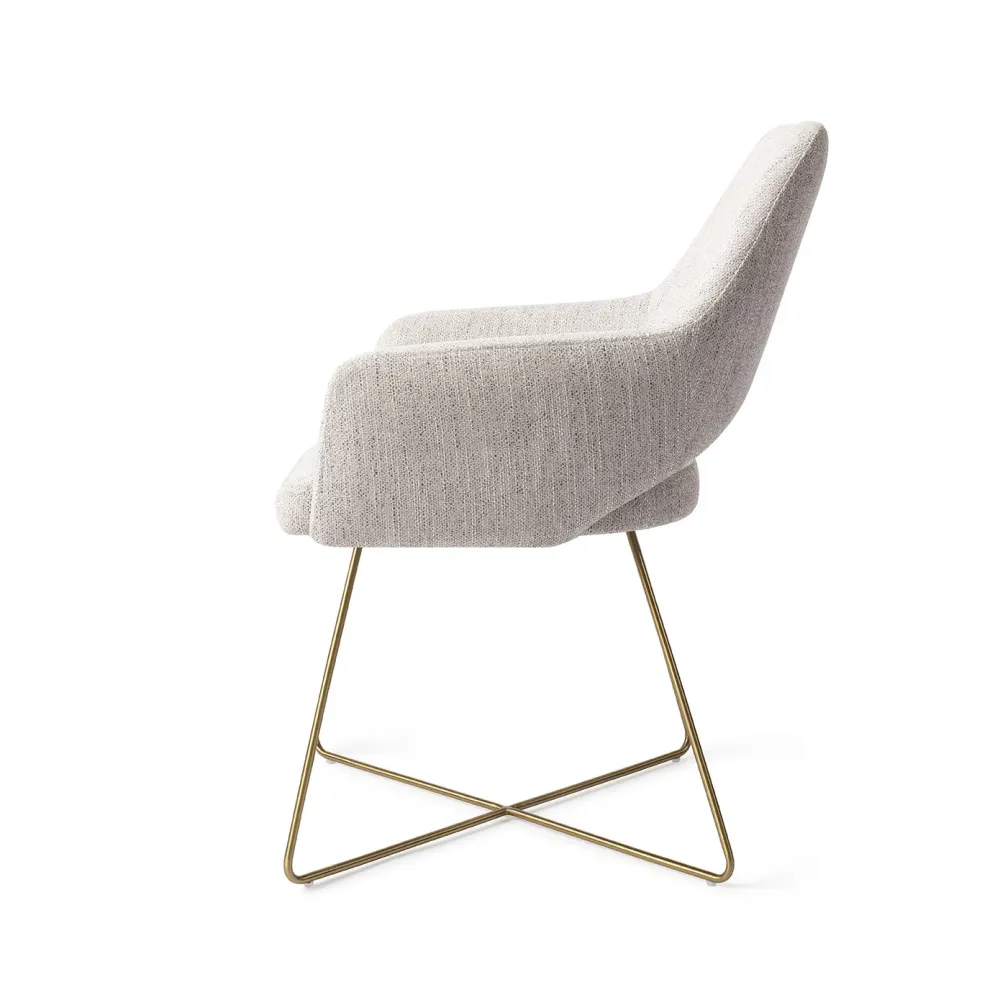 Jesper Home Yanai eetkamerstoel Pigeon cross gold