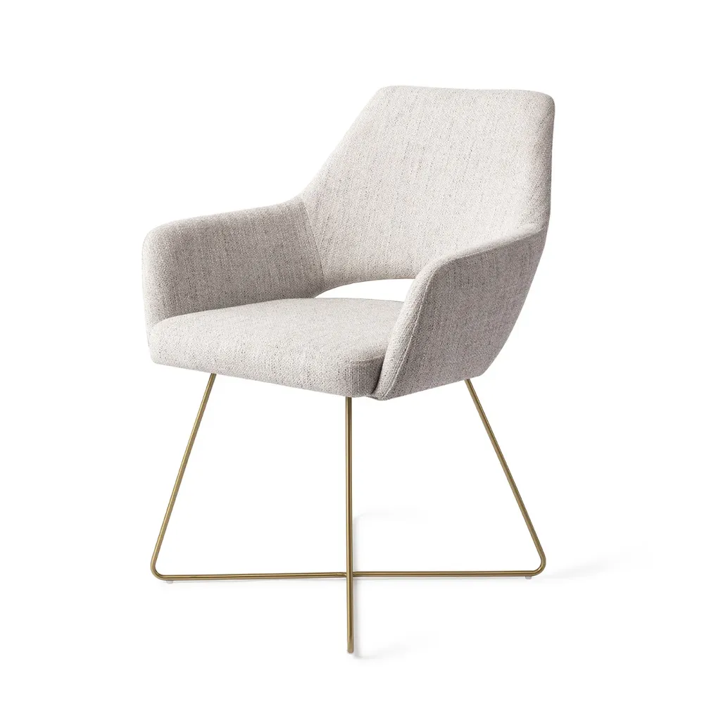 Jesper Home Yanai eetkamerstoel Pigeon cross gold