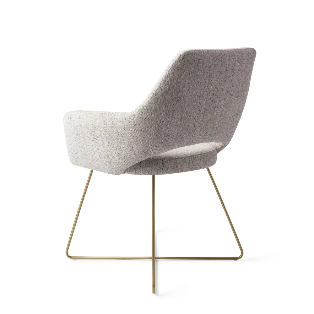 Jesper Home Yanai eetkamerstoel Pigeon cross gold