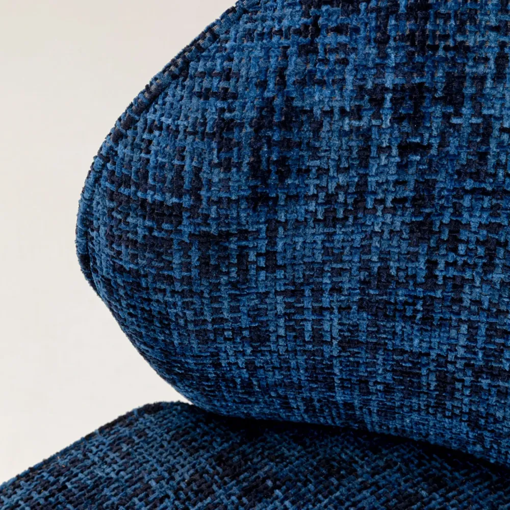Kare Design Draaifauteuil Ellie donkerblauw