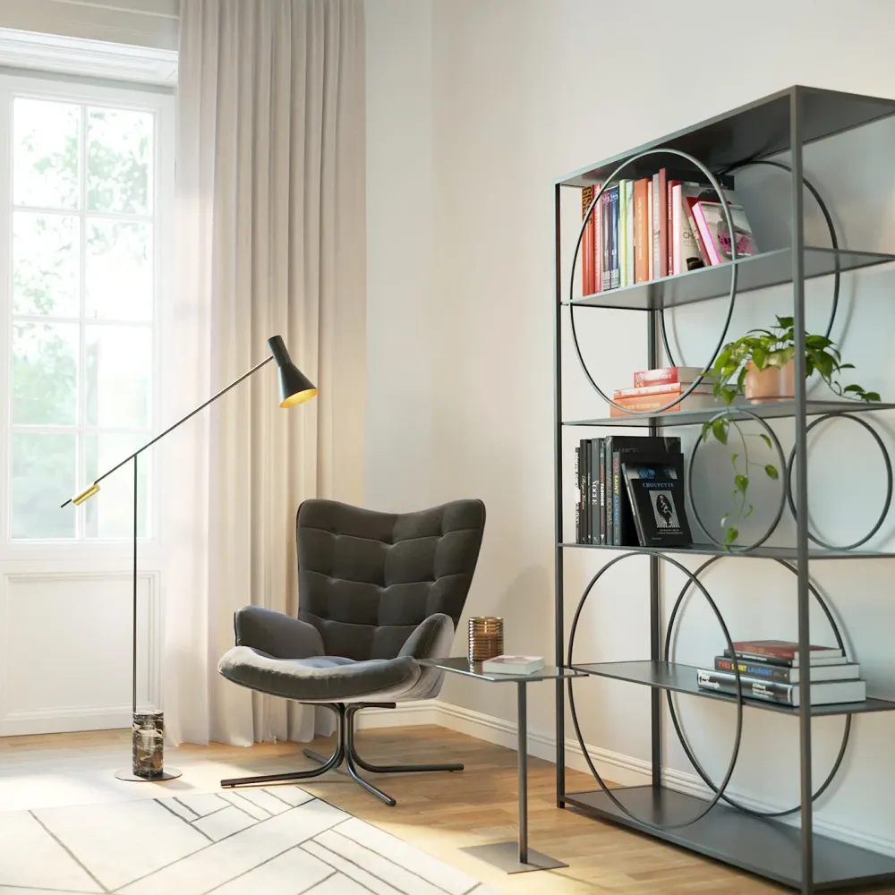 Kare Design Draaifauteuil Oscar fluweel zwart