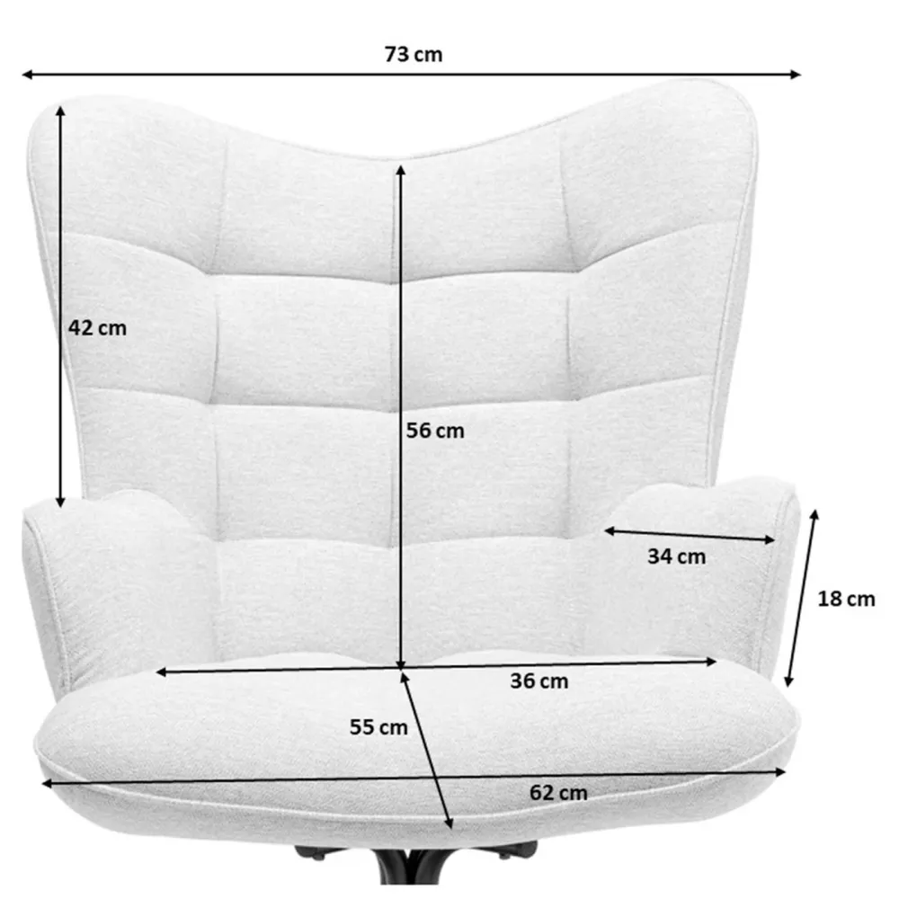 Kare Design Draaifauteuil Oscar fluweel zwart