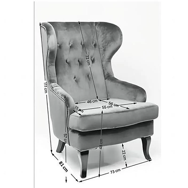 Kare Design Fauteuil Granny grijs