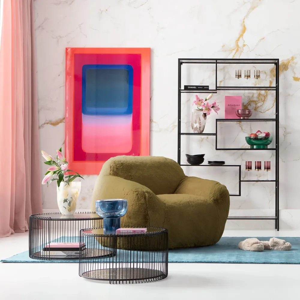 Kare Design Fauteuil Mika 115cm groen olijf