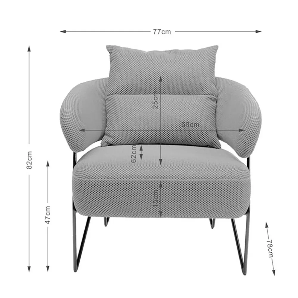 Kare Design Fauteuil Peppo wit