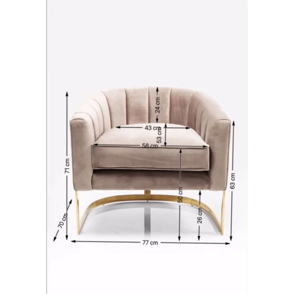 Kare Design Fauteuil Pure Elegance fluweel