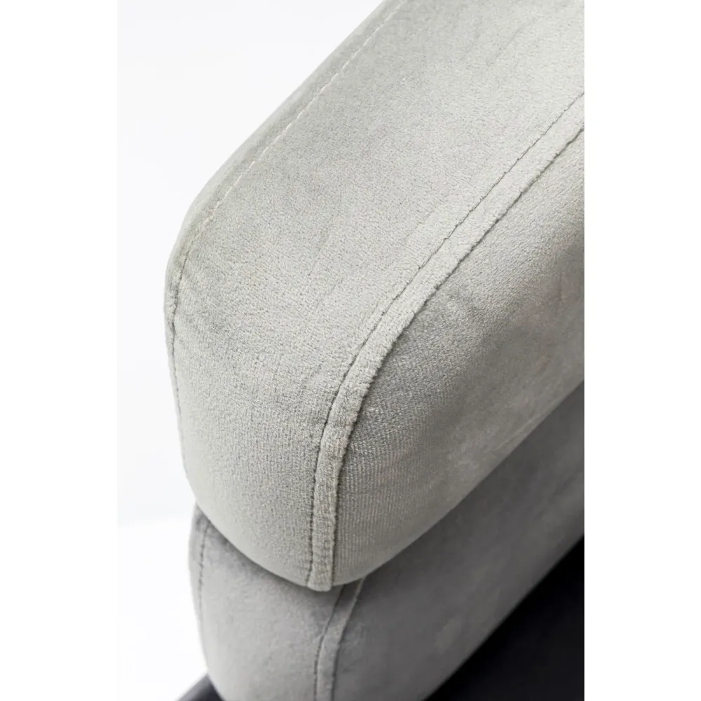 Kare Design Fauteuil Sandwich fluweel grijs