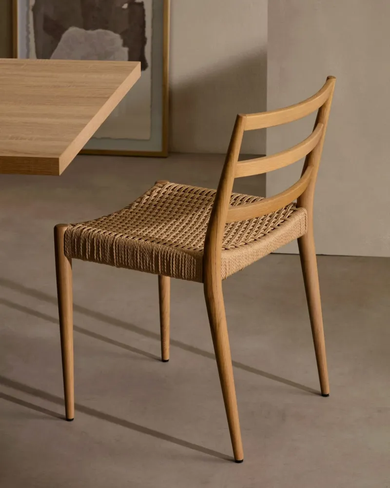 Kave Home Analy eetkamerstoel eiken Naturel