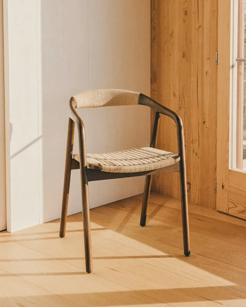 Kave Home Derile eetkamerstoel eiken Naturel