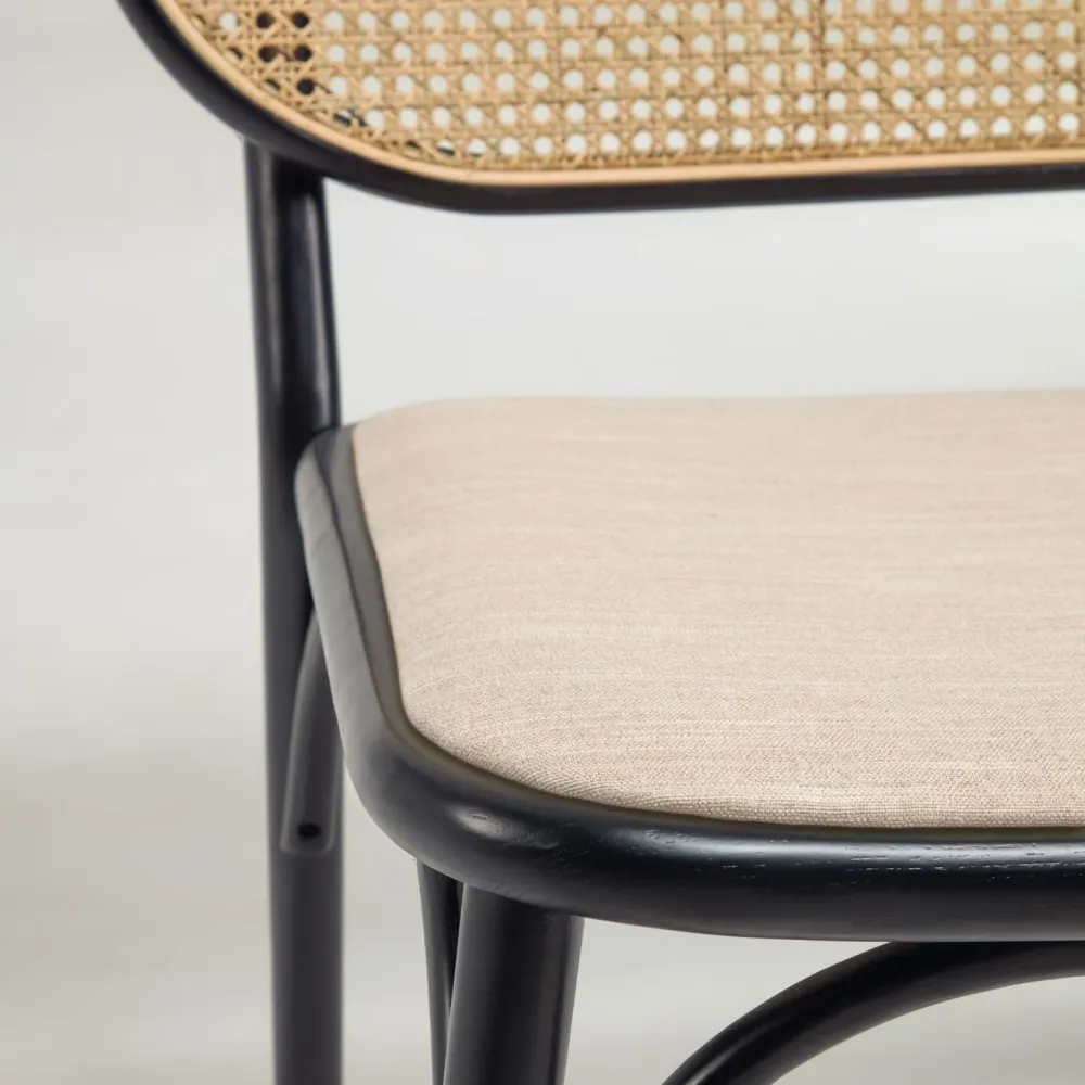 Kave Home Doriane fauteuil Zwart