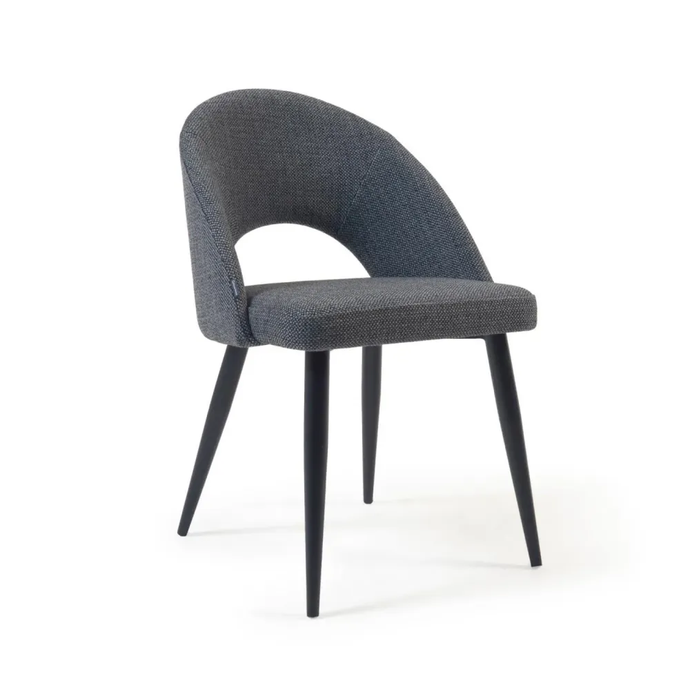 Kave Home Mael eetkamerstoel Donkergrijs