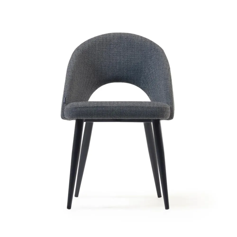 Kave Home Mael eetkamerstoel Donkergrijs