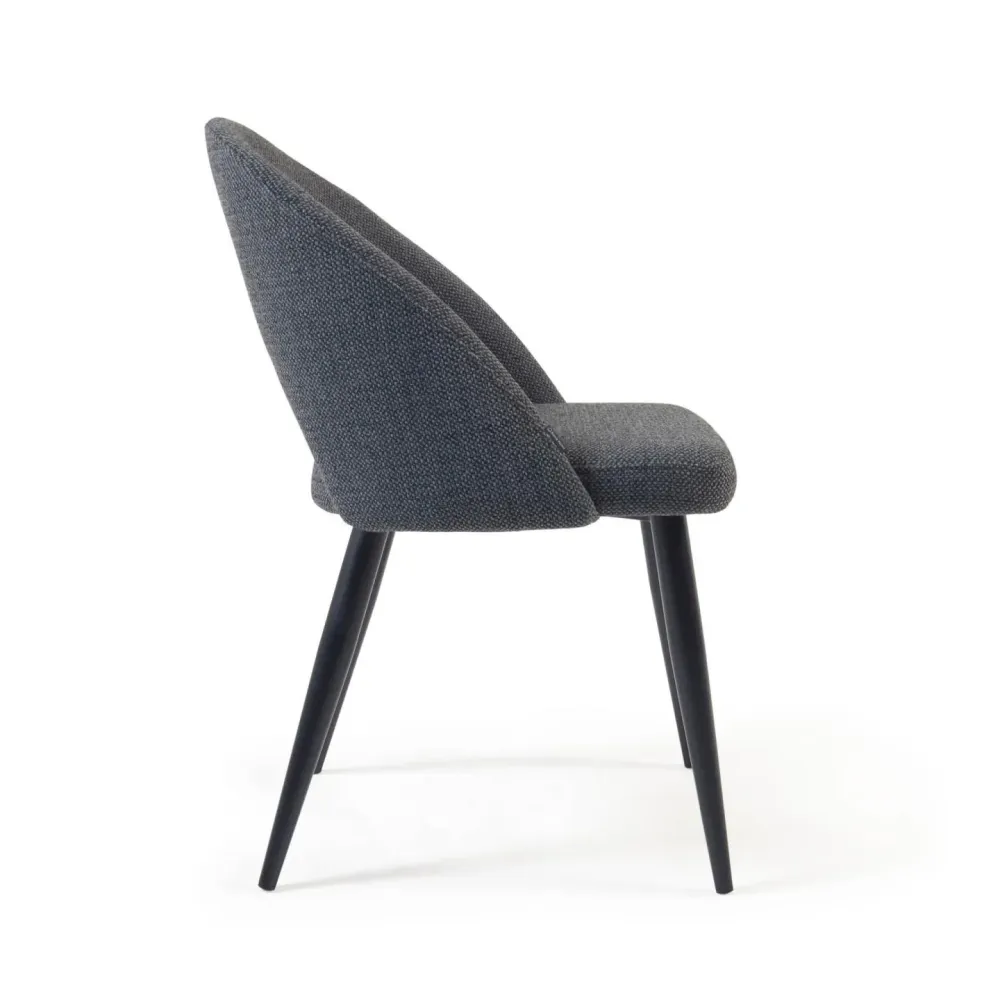 Kave Home Mael eetkamerstoel Donkergrijs