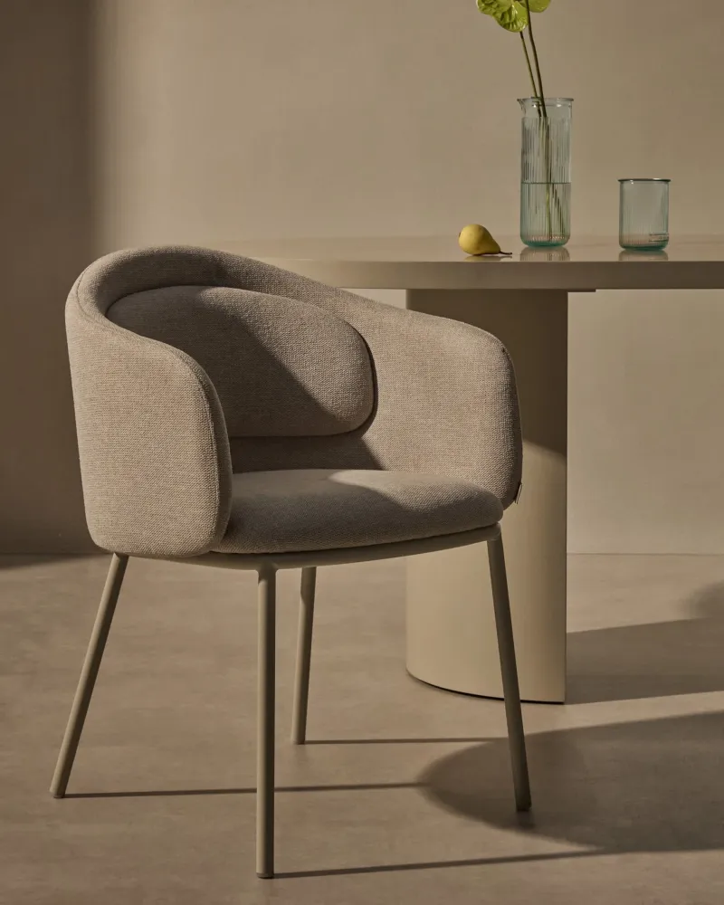 Kave Home Minda eetkamerstoel Beige