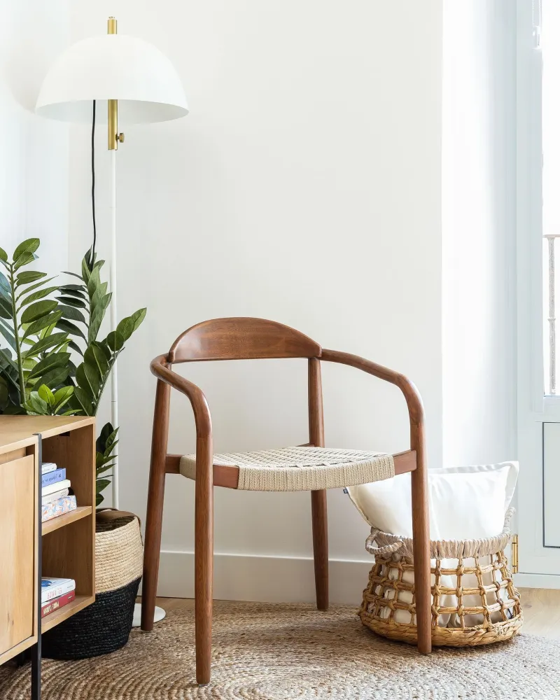 Kave Home Nina armstoel Walnoot