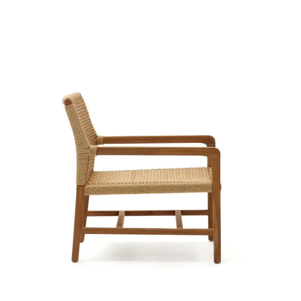 Kave Home Sabolla loungestoel teak