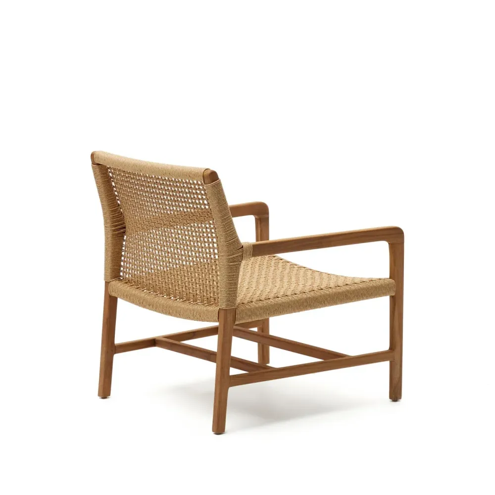 Kave Home Sabolla loungestoel teak