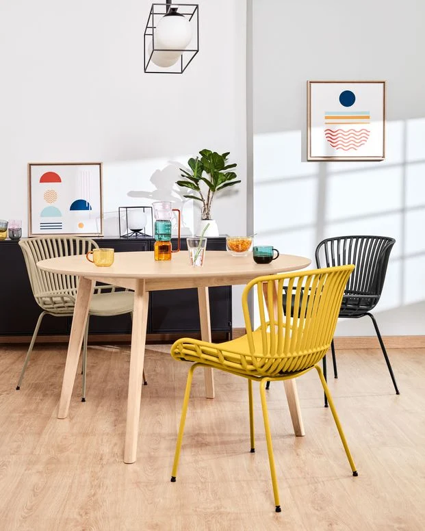 Kave Home Surpik eetkamerstoel Zwart