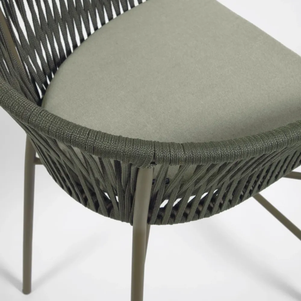 Kave Home Yanet barkruk H65 Groen