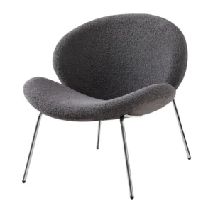 Set van 2 eetkamerstoelen Jaden bouclé Kayoom