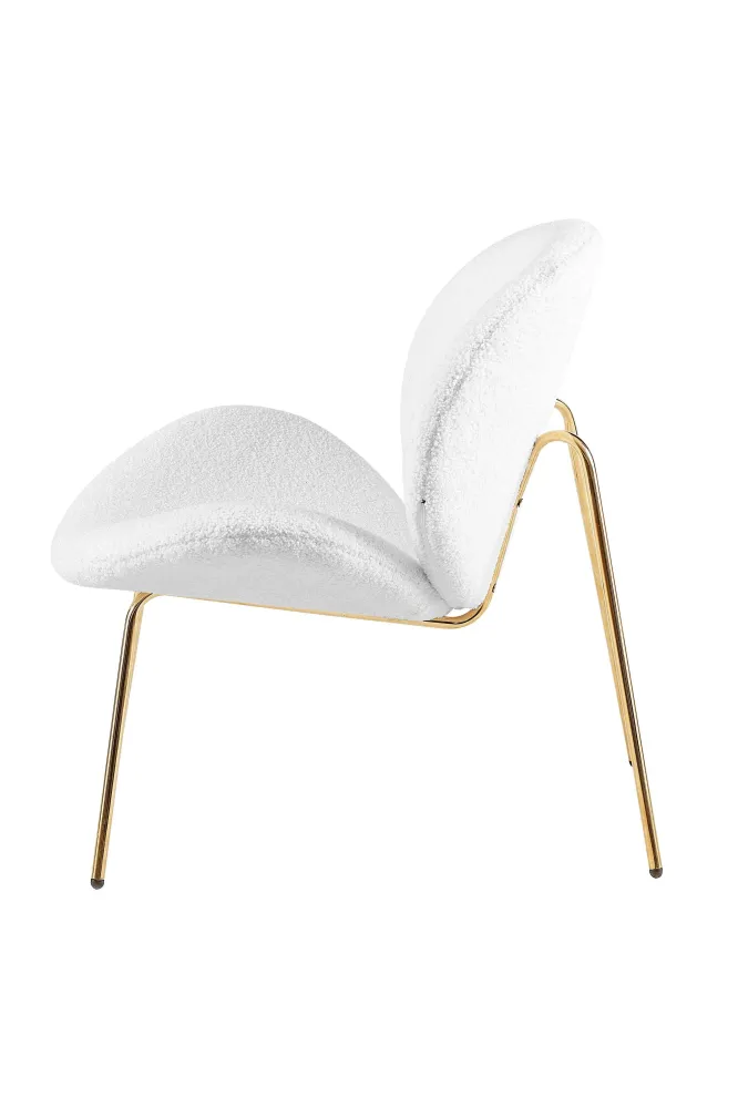 Set van 2 eetkamerstoelen Jaden bouclé Kayoom