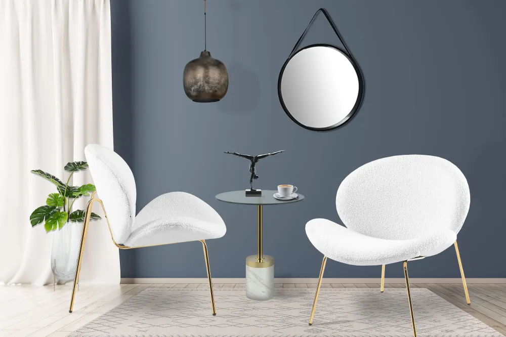 Set van 2 eetkamerstoelen Jaden bouclé Kayoom