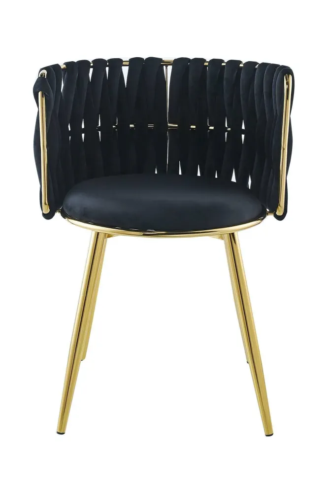 Set van 2 eetkamerstoelen Melly velvet Kayoom