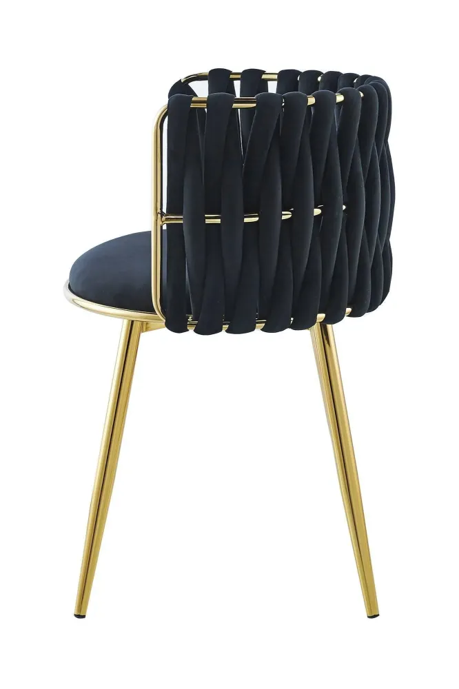 Set van 2 eetkamerstoelen Melly velvet Kayoom