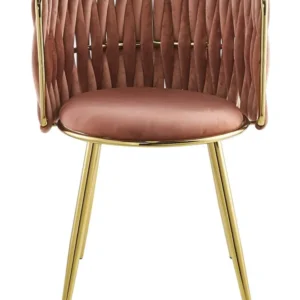 Set van 2 eetkamerstoelen Melly velvet Kayoom