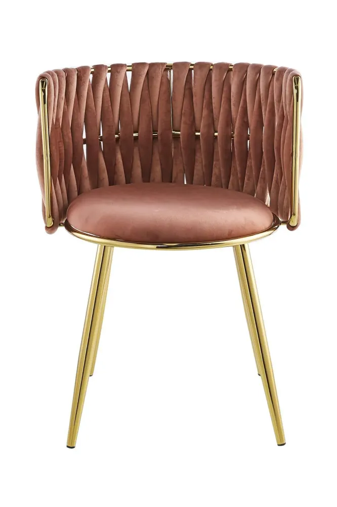 Set van 2 eetkamerstoelen Melly velvet Kayoom