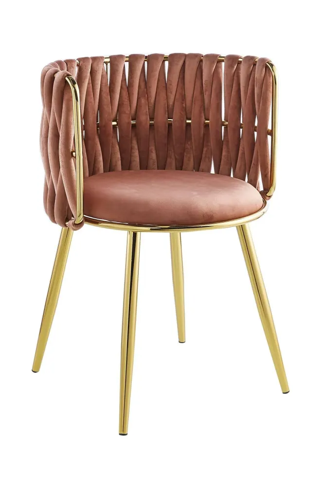 Set van 2 eetkamerstoelen Melly velvet Kayoom