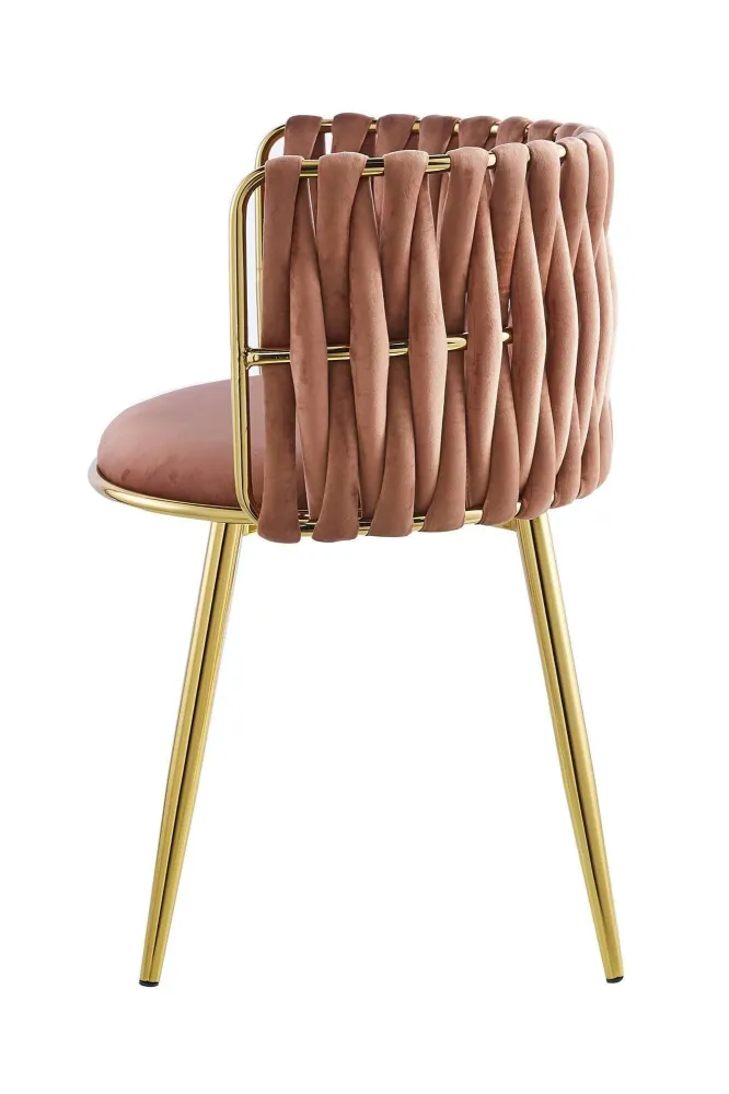 Set van 2 eetkamerstoelen Melly velvet Kayoom
