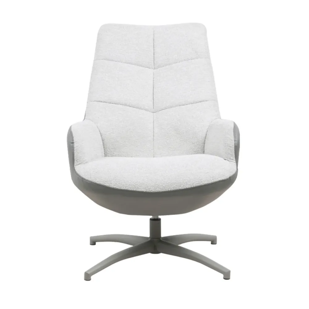 LABEL51 Draaifauteuil Winston - Naturel - 73x82x106cm