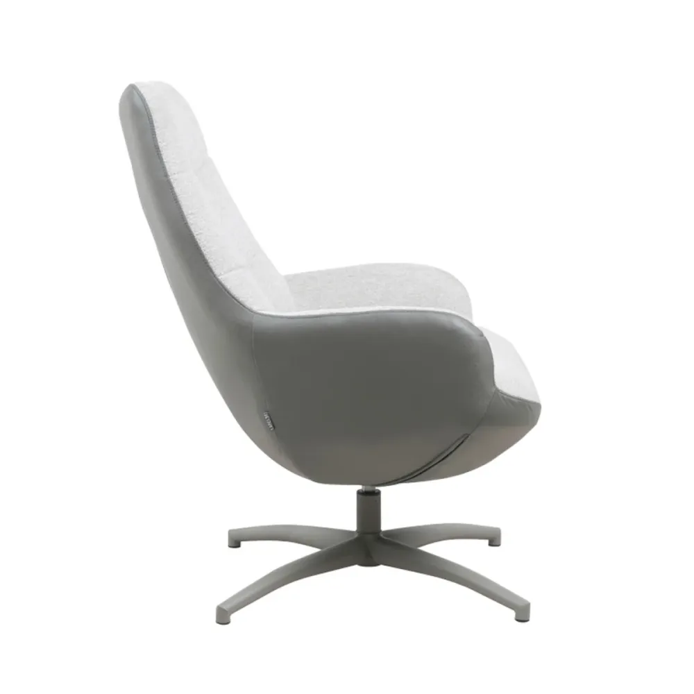 LABEL51 Draaifauteuil Winston - Naturel - 73x82x106cm