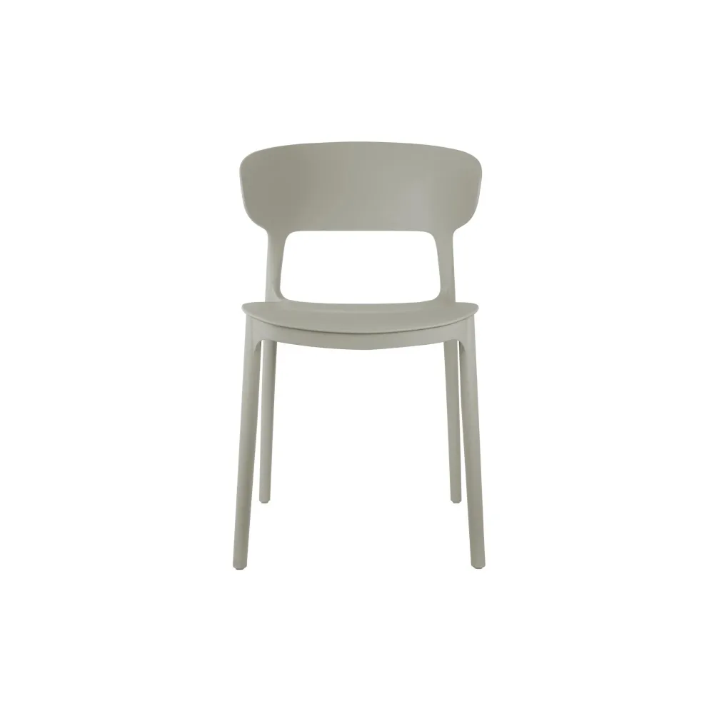 Leitmotiv stoel Fain - grijs - 50x40.5x75cm