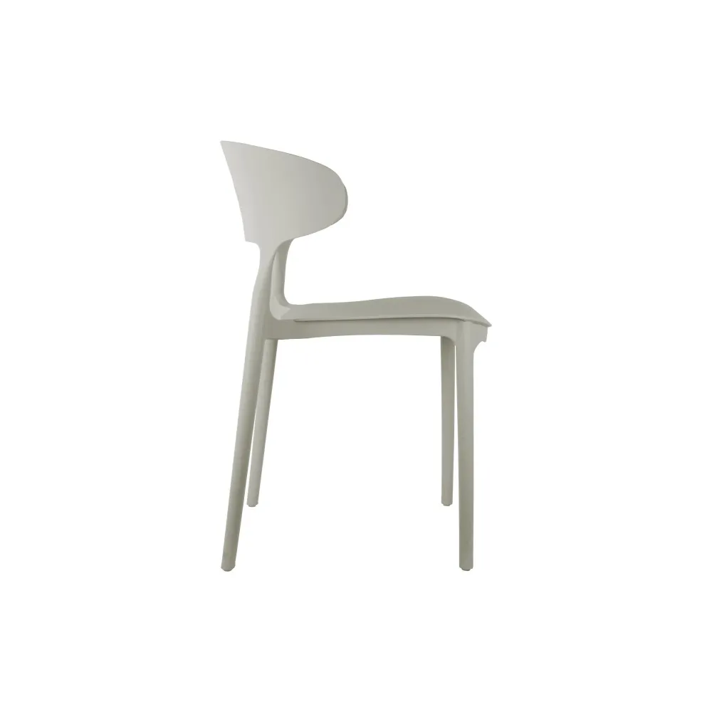 Leitmotiv stoel Fain - grijs - 50x40.5x75cm