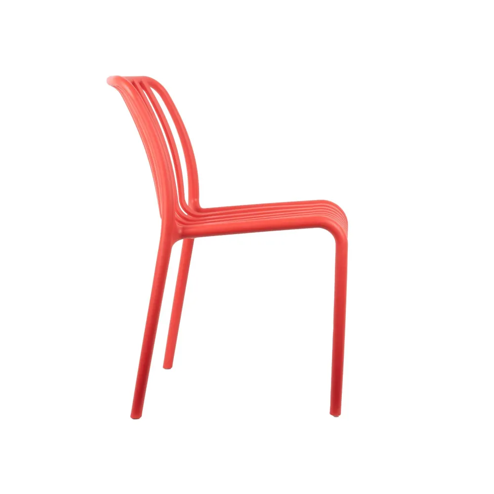 Leitmotiv stoel Glee - rood - 58x42x79cm