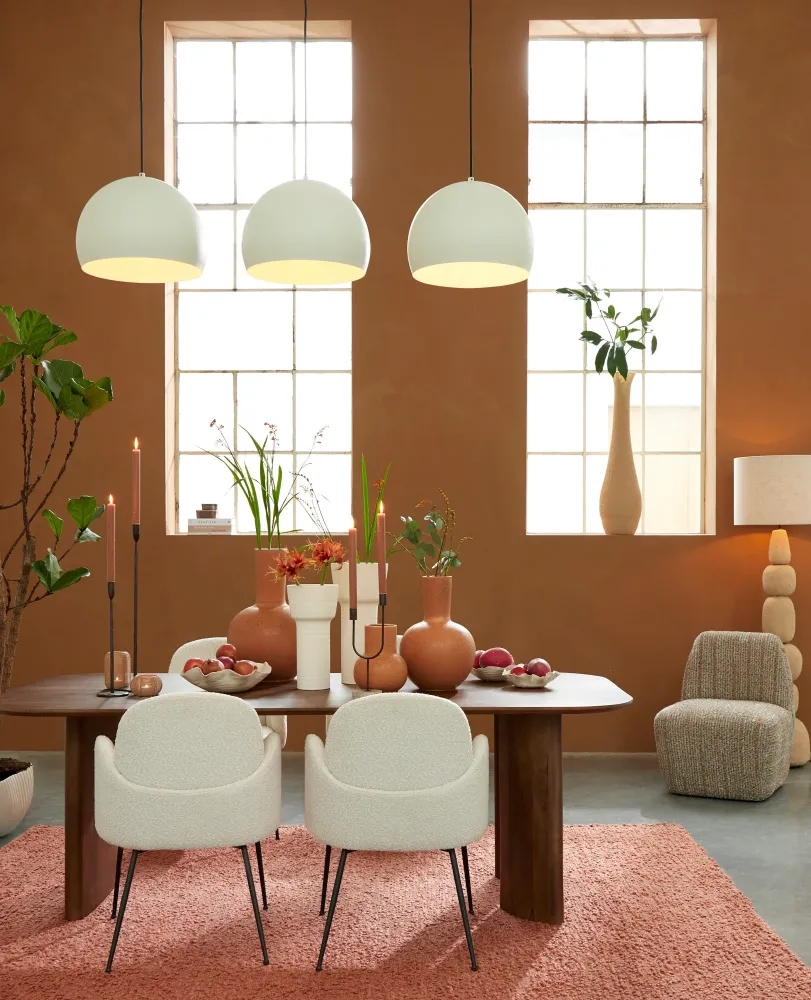 Light & Living eetkamerstoel CHIBA - 59x62x86cm - wit - Set van 2