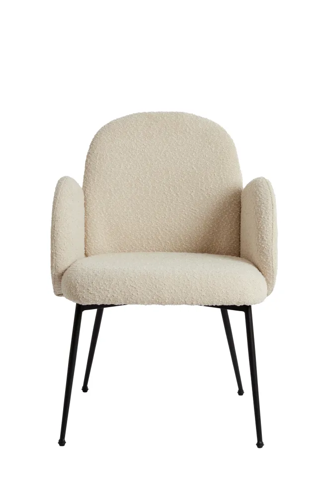 Light & Living eetkamerstoel CHIBA - 59x62x86cm - wit - Set van 2