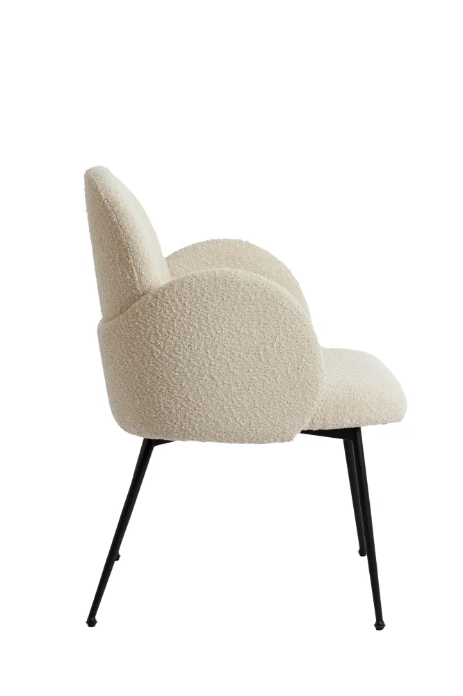 Light & Living eetkamerstoel CHIBA - 59x62x86cm - wit - Set van 2