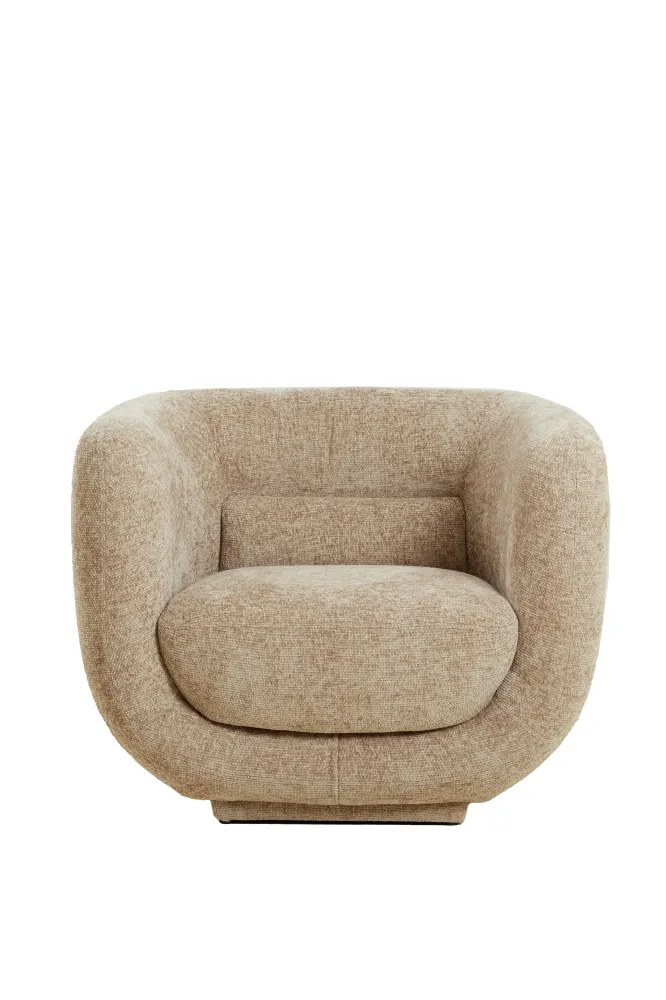 Light & Living stoel KIALY - 105x85x81cm - bruin
