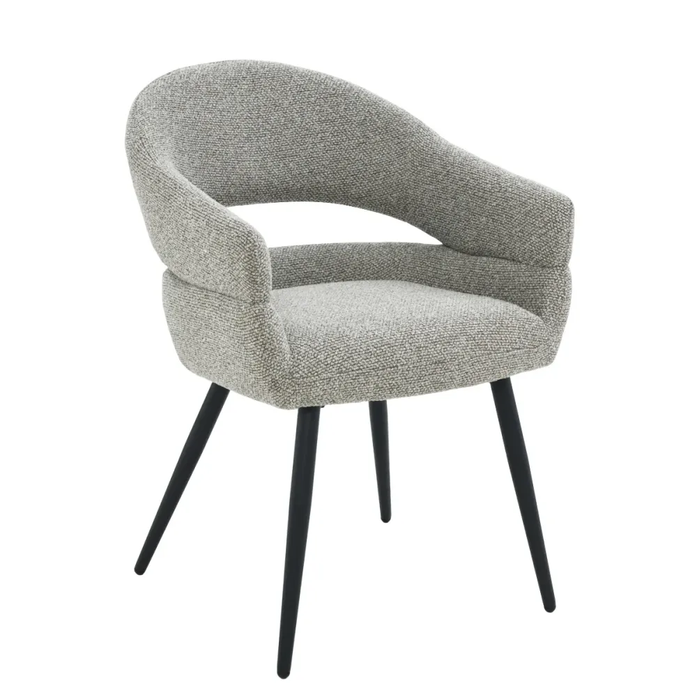 Livingfurn eetkamerstoel Megan - taupe - set van 2 - 62x58x85