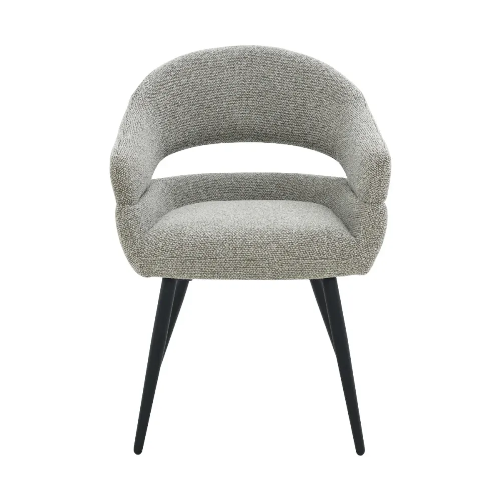 Livingfurn eetkamerstoel Megan - taupe - set van 2 - 62x58x85