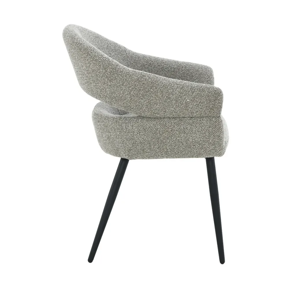 Livingfurn eetkamerstoel Megan - taupe - set van 2 - 62x58x85