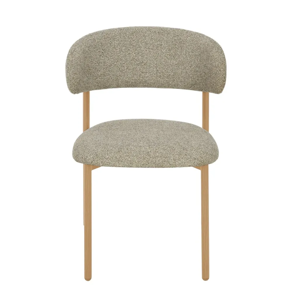 Livingfurn eetkamerstoel Micah - beige - set van 2 - 58x54.4x78