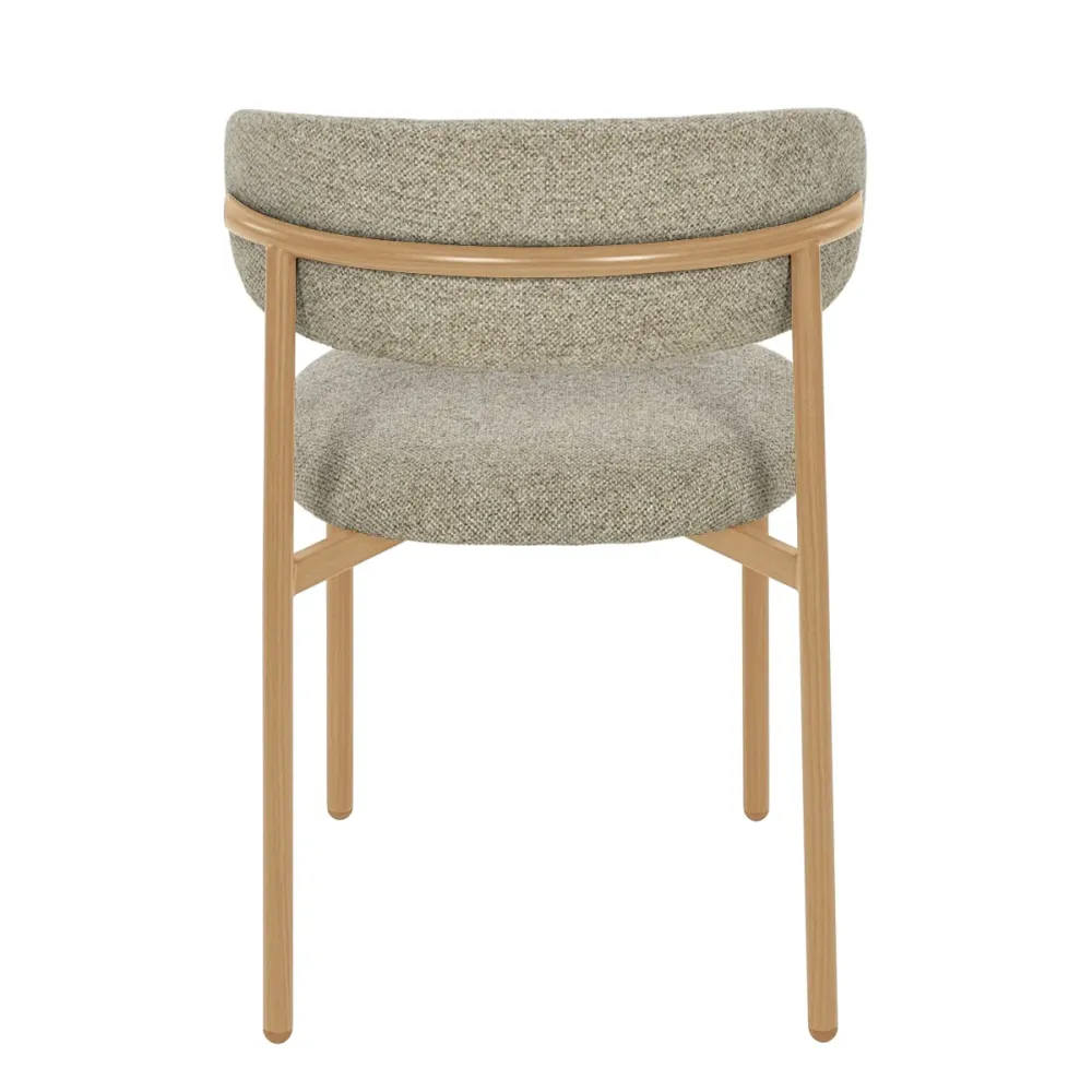 Livingfurn eetkamerstoel Micah - beige - set van 2 - 58x54.4x78