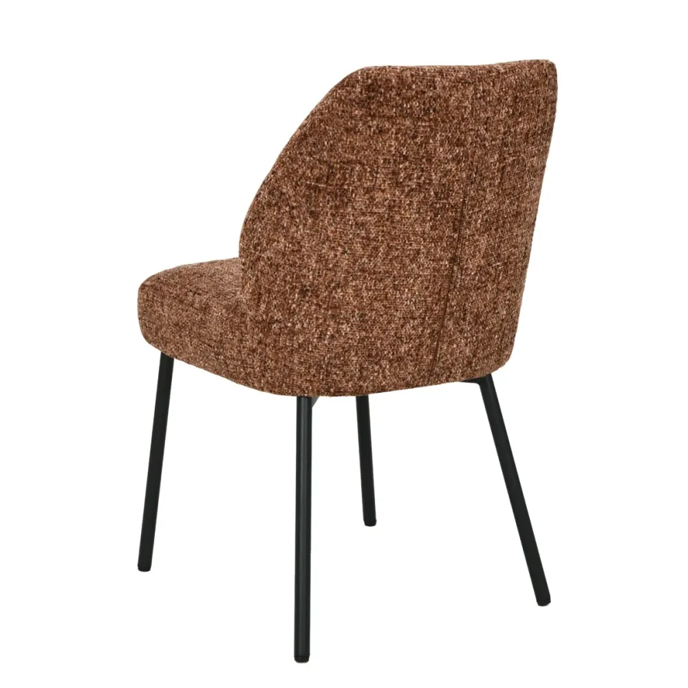 Livingfurn eetkamerstoel Tess - rood - set van 2 - 63x48x83