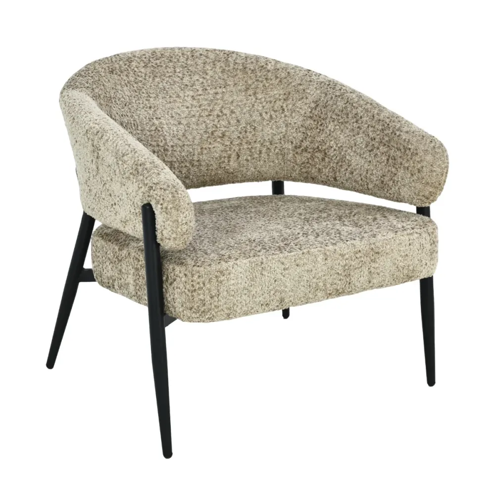 Livingfurn fauteuil Dilan Venga - grijs - 72.5x73x75