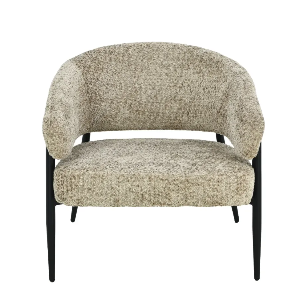 Livingfurn fauteuil Dilan Venga - grijs - 72.5x73x75