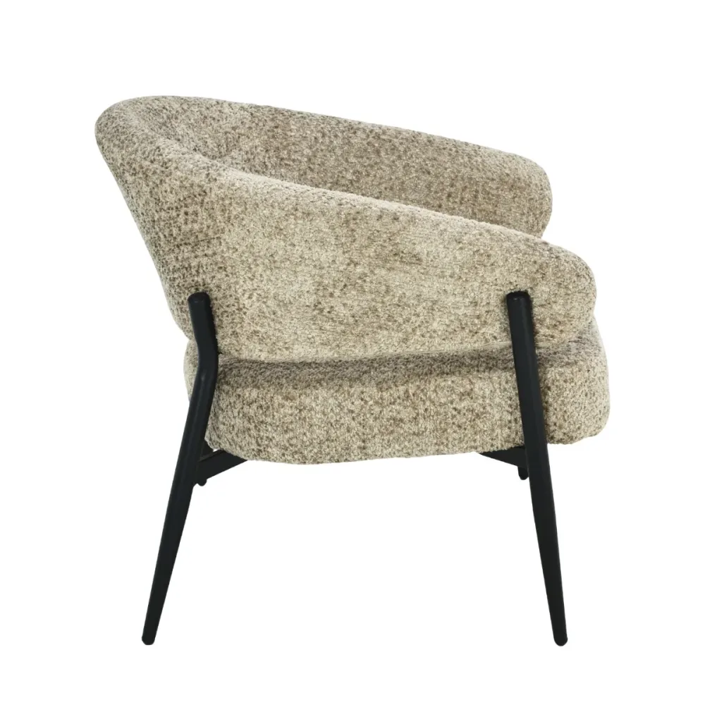 Livingfurn fauteuil Dilan Venga - grijs - 72.5x73x75